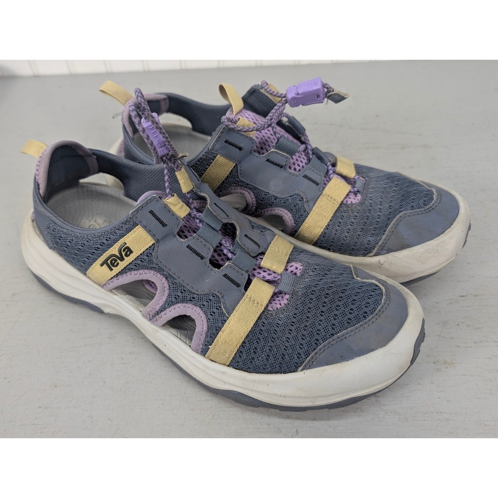 Teva Sandals Womens 10 Outflow CT Gray Purple Hiking Water Pull On Shoes 1134364